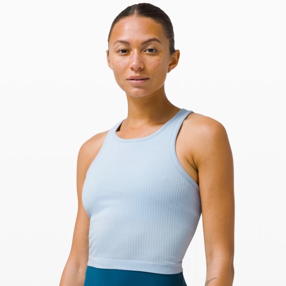 Lululemon Ebb To Street Racerback Crop Tank Top